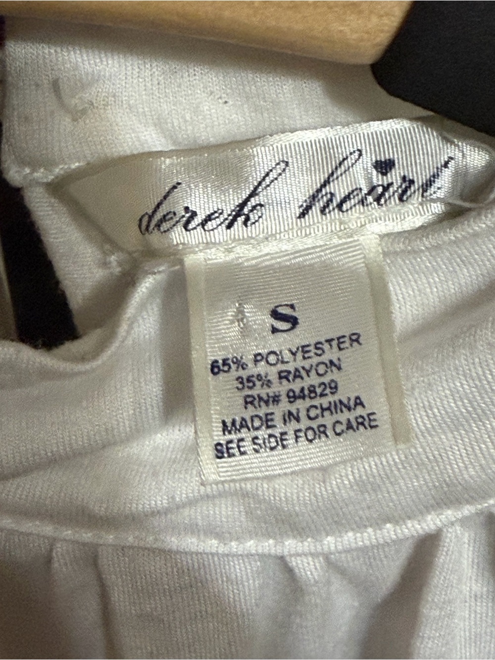 Derek Heart White Sleeveless High Neck Top - Picture 2 of 7